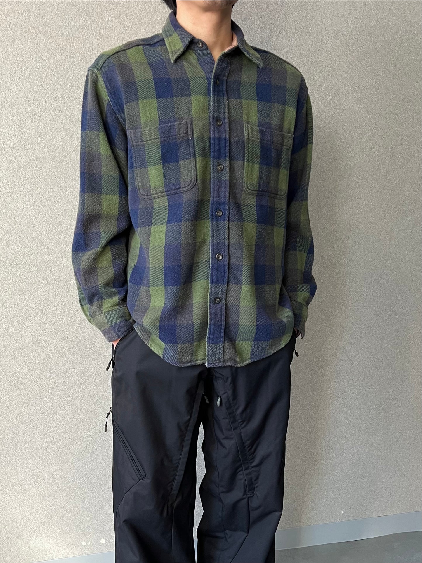 00's ST. JOHN'S BAY flannel shirt