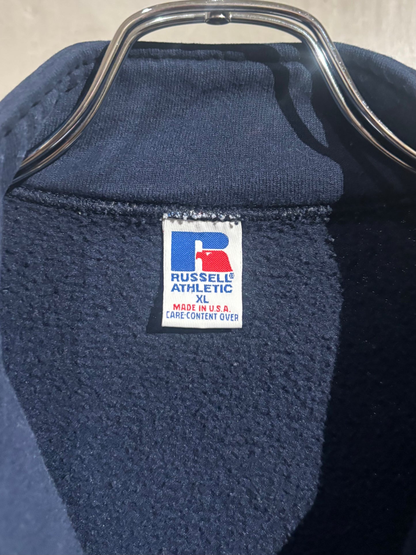 90's RUSSELL half zip sweater “Made in USA”