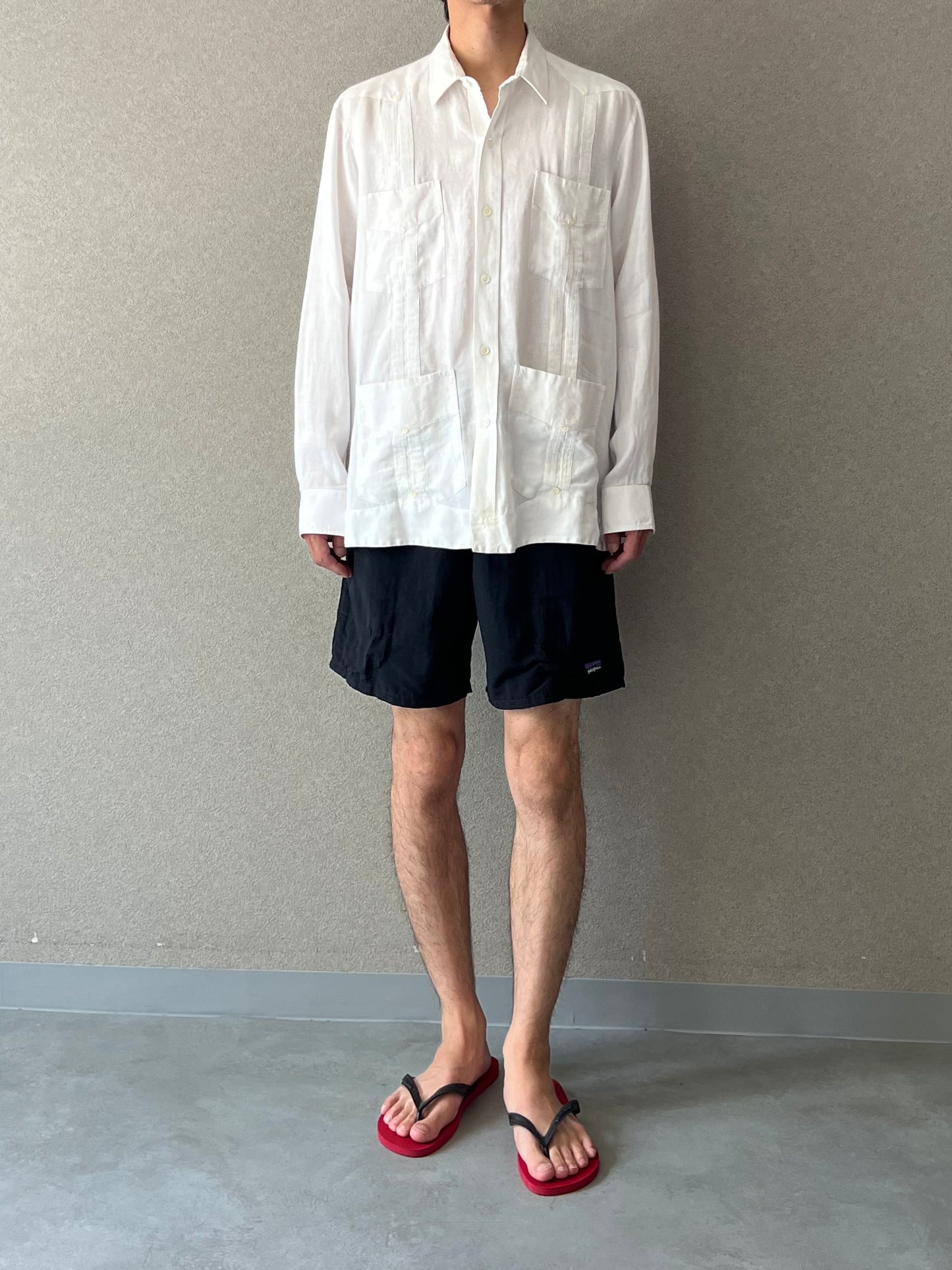 90's Ramon Puig linen guayabera shirt