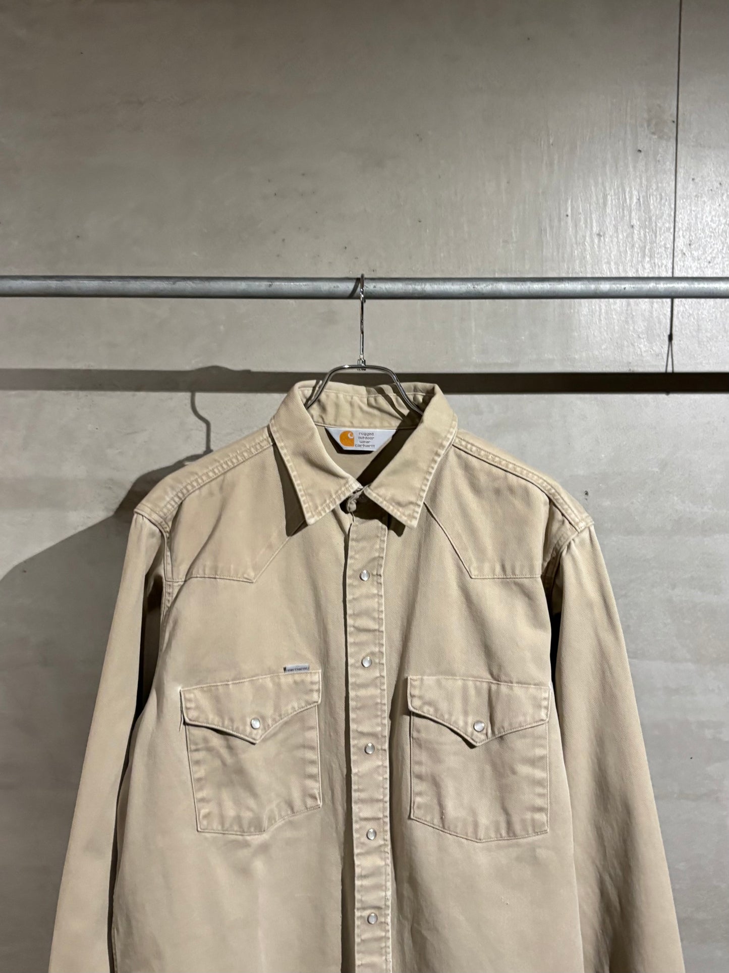 80's carhartt western work shirt