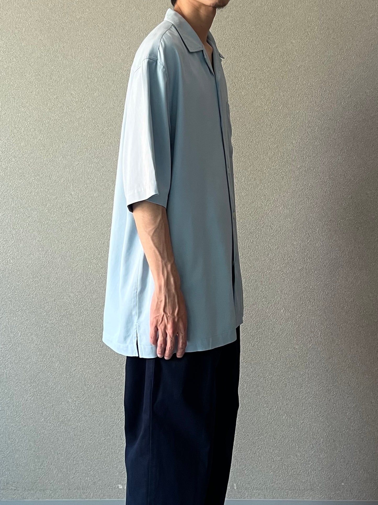 00's Nat Nast open collar silk shirt