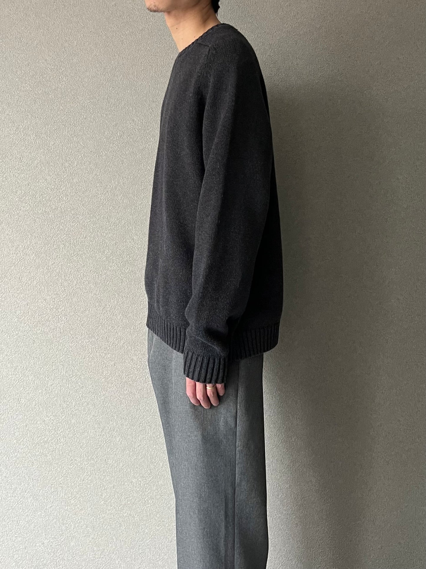 00's LANDS' END cotton knit sweater
