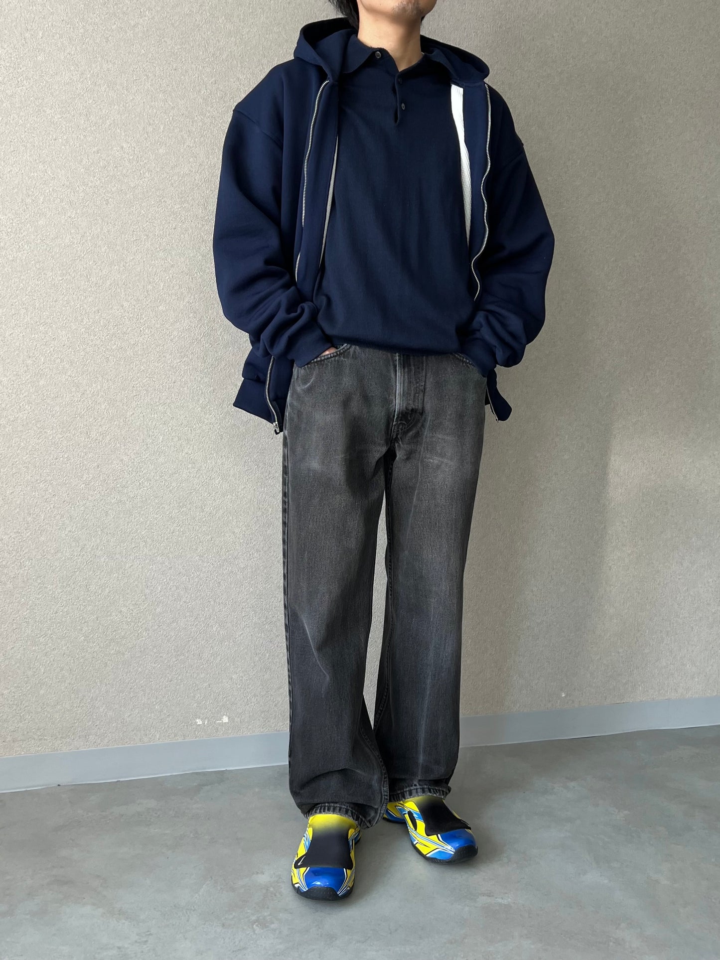 90's PLUMA zip up sweat hoodie