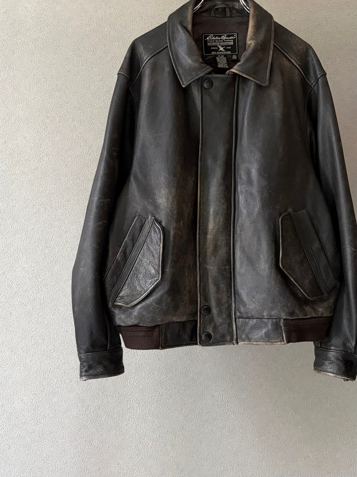 00's Eddie Bauer leather jacket
