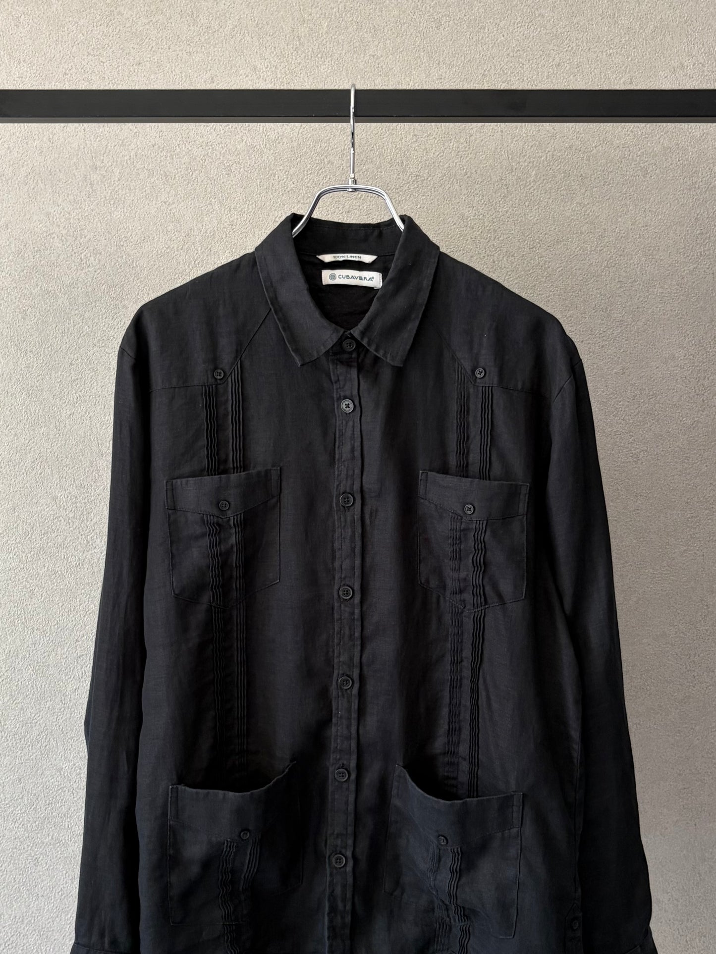 00's CUBAVERA linen guayabera shirt