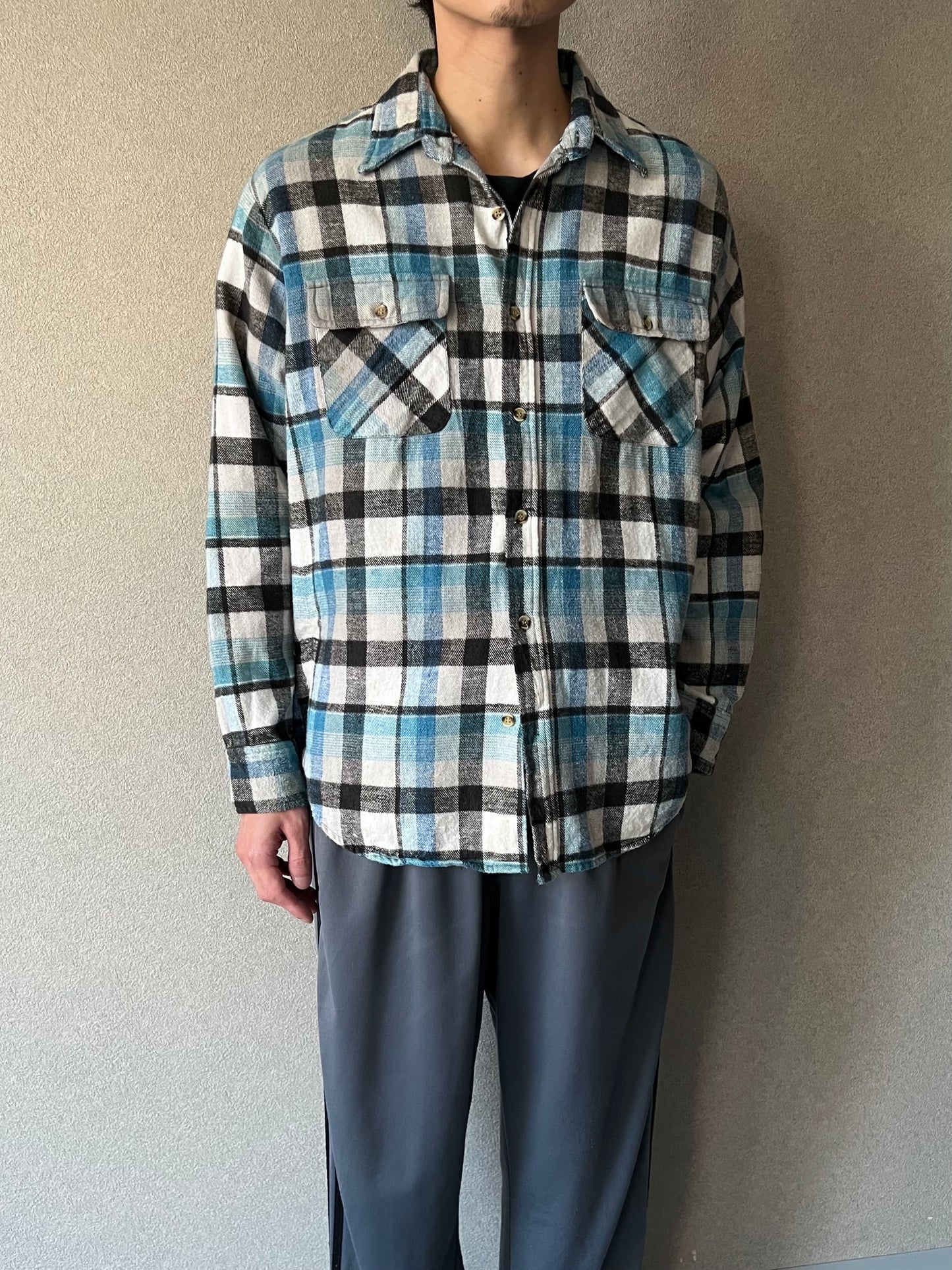80's BIG YANK flannel shirt