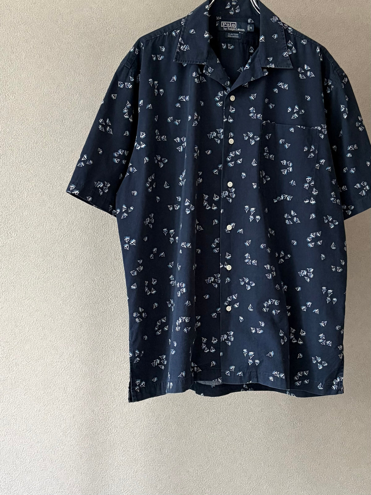 90's Polo Ralph Lauren S/S open collar shirt “CLAYTON”