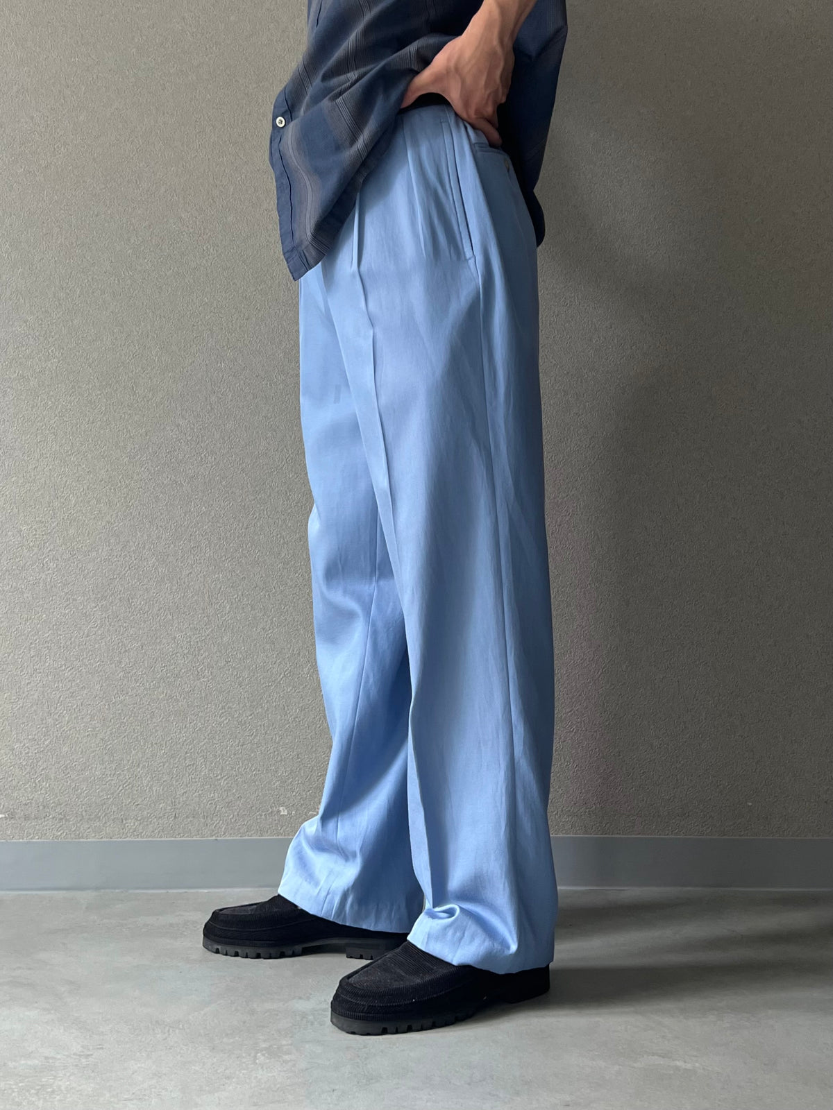 90's Polo Ralph Lauren silk × cotton slacks