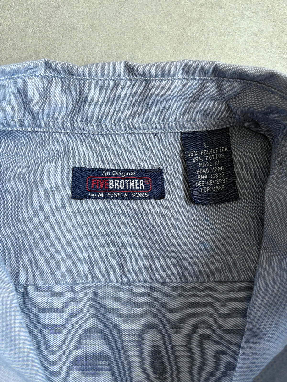 90's FIVE BROTHER chambray shirt