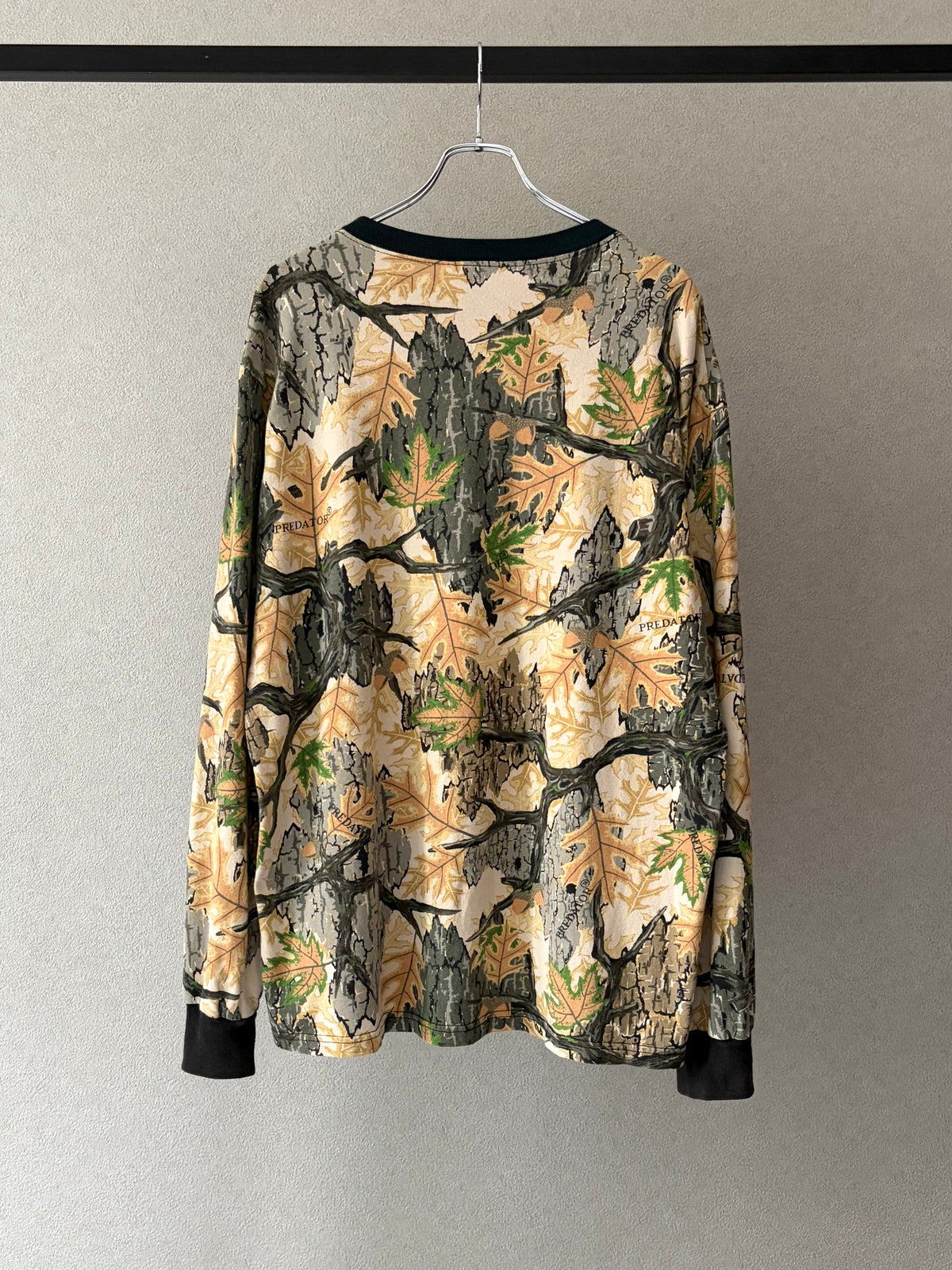 90's PREDATOR CAMOUFLAGE L/S t-shirt “Made in USA”