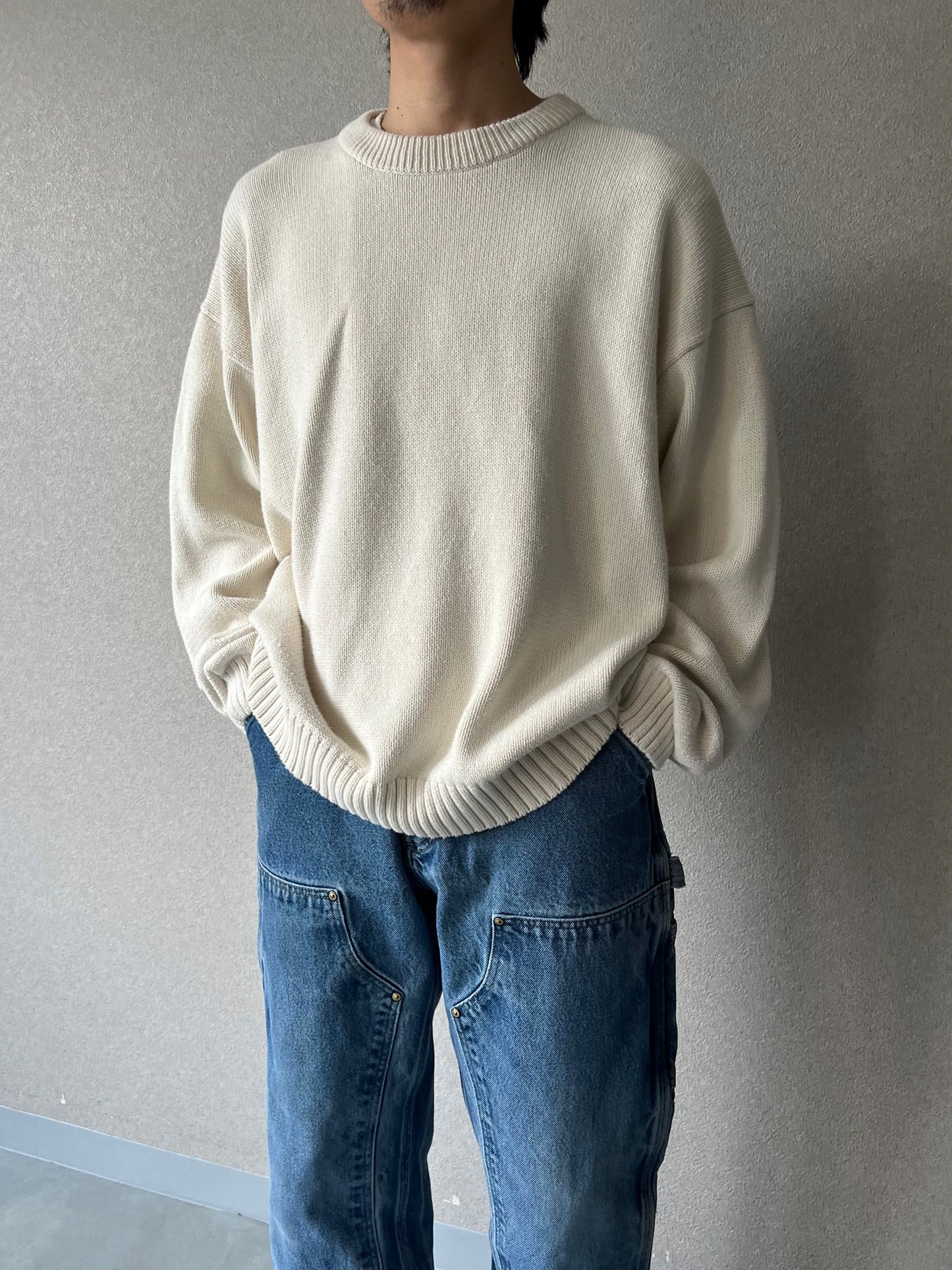 80's Eddie Bauer cotton knit sweater