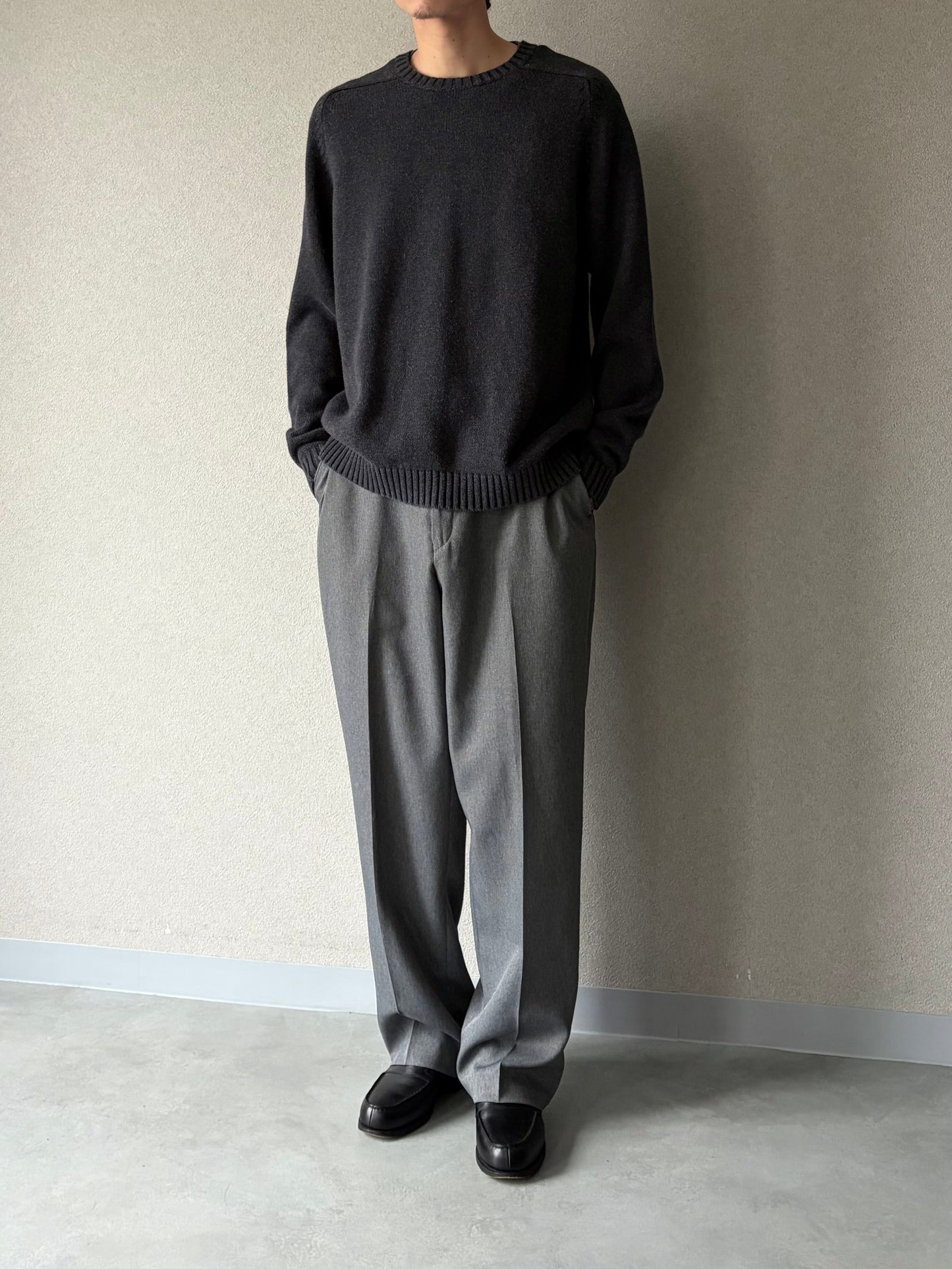 00's LANDS' END cotton knit sweater