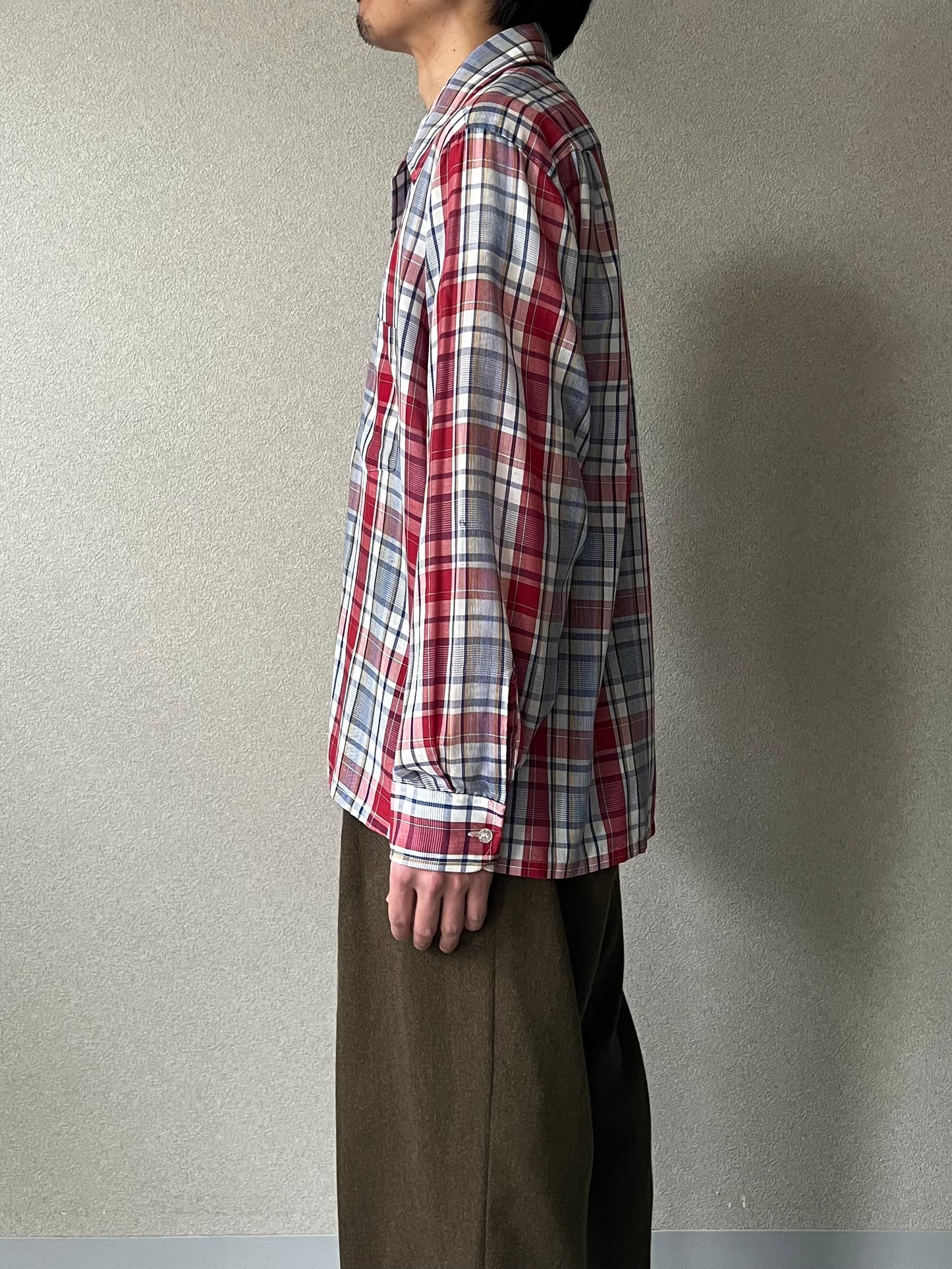 70's JC.Penny open collar shirt