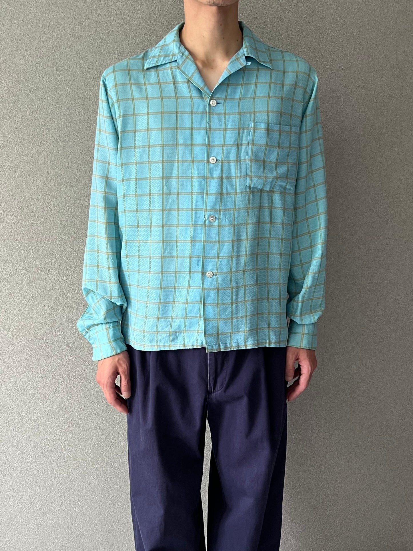 60's〜 TOWNCRAFT open collar shirt