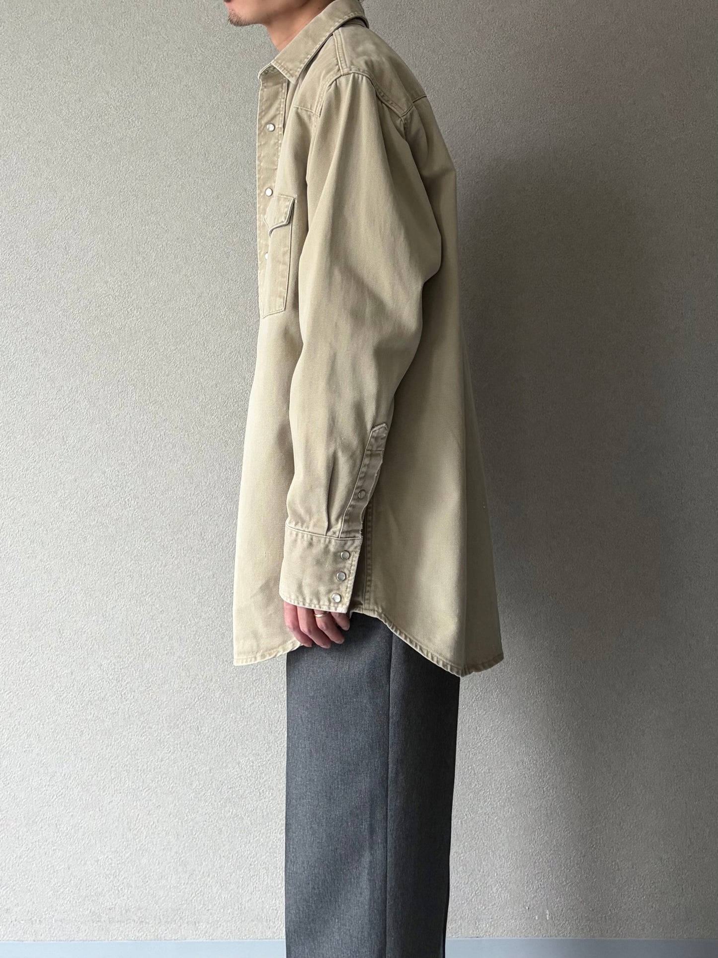 80's carhartt western work shirt