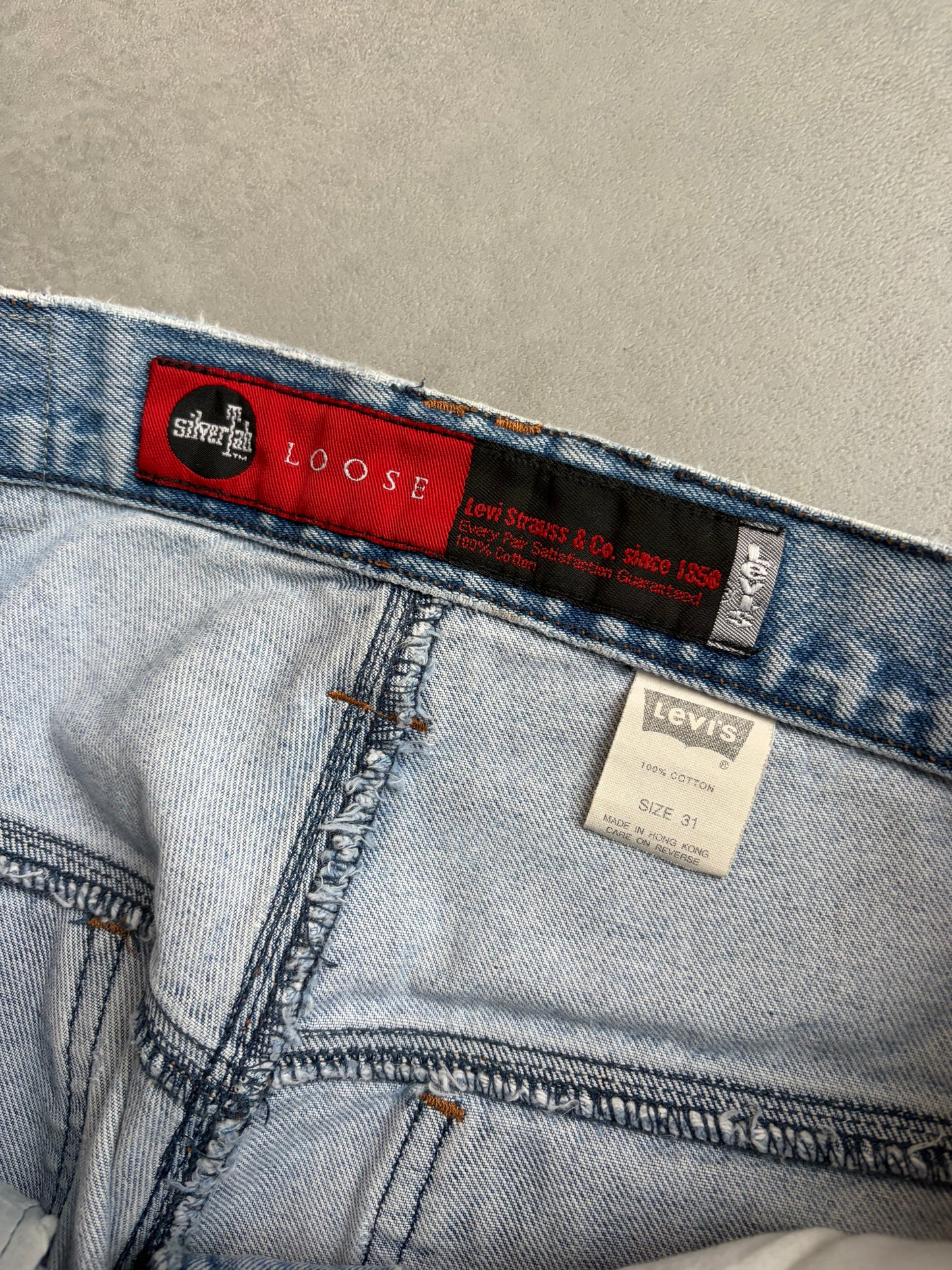 90's Levi's silverTab denim painter shorts