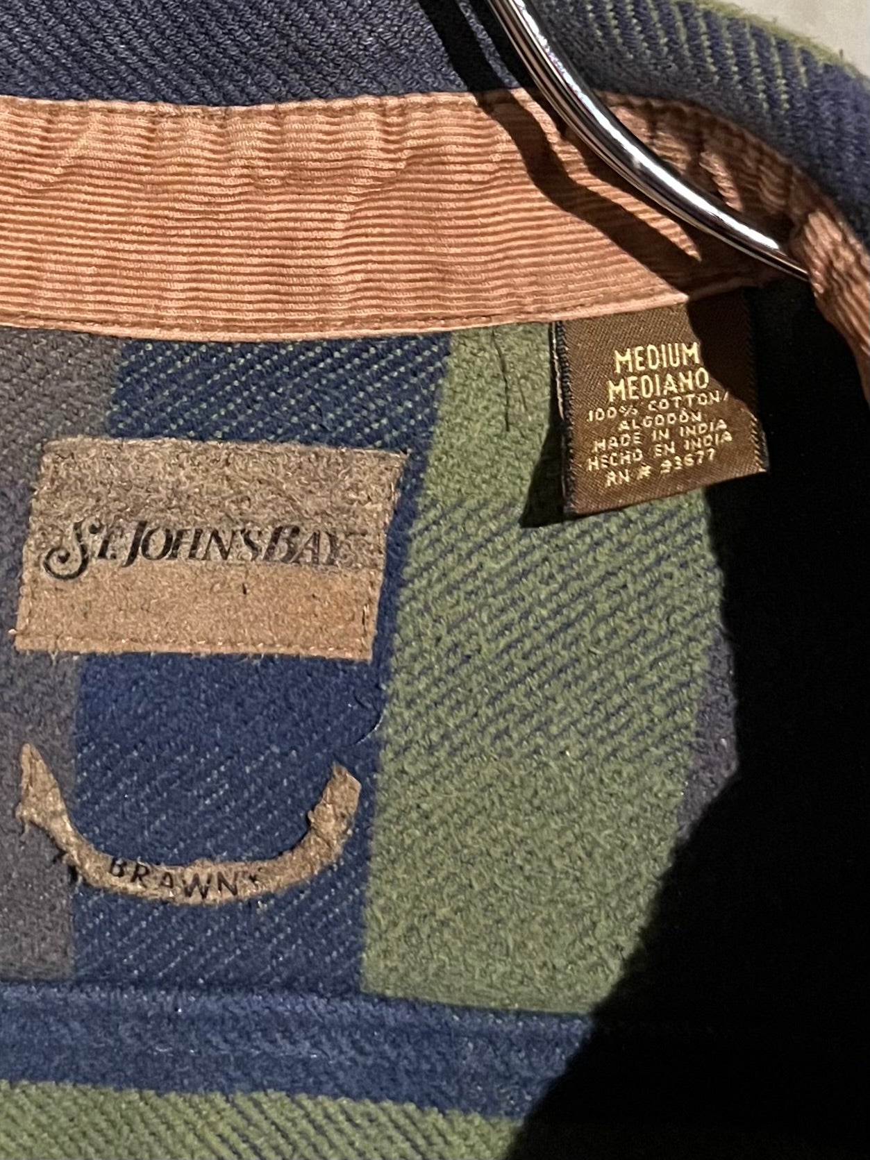 00's ST. JOHN'S BAY flannel shirt