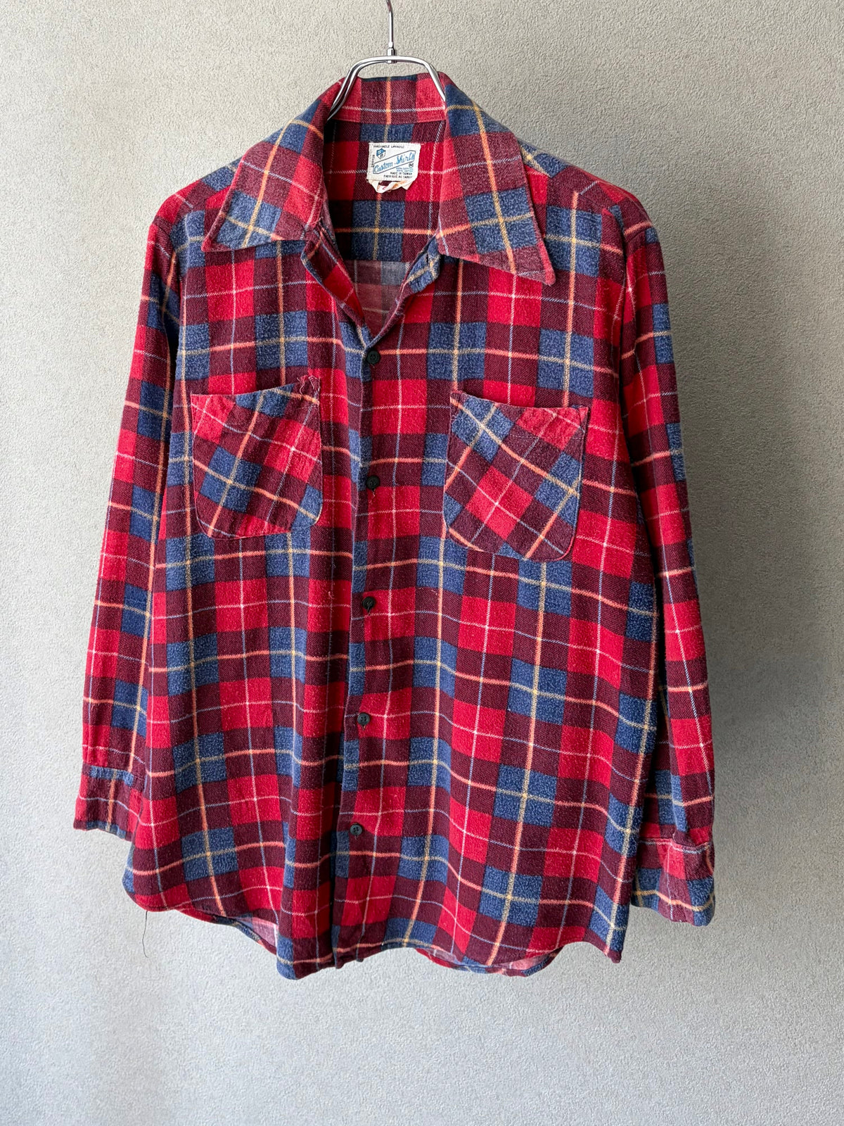 70's Custom Shirts printed flannel shirt