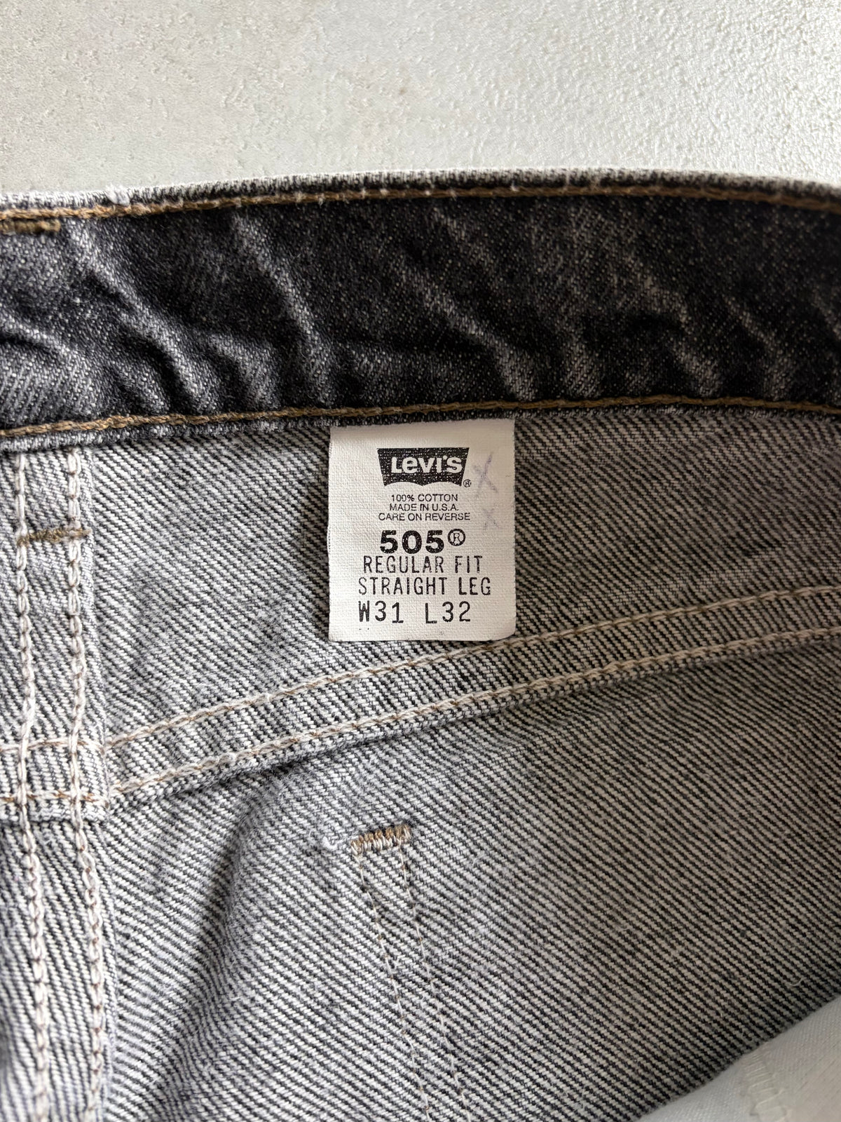 90's Levi's 505 denim pants “Yarn dyed”