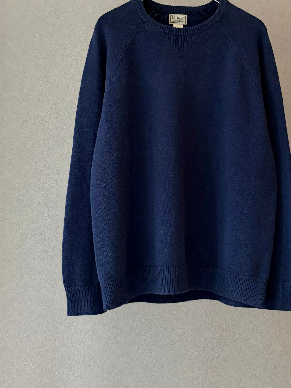 00's L.L.Bean cashmere blend cotton knit sweater