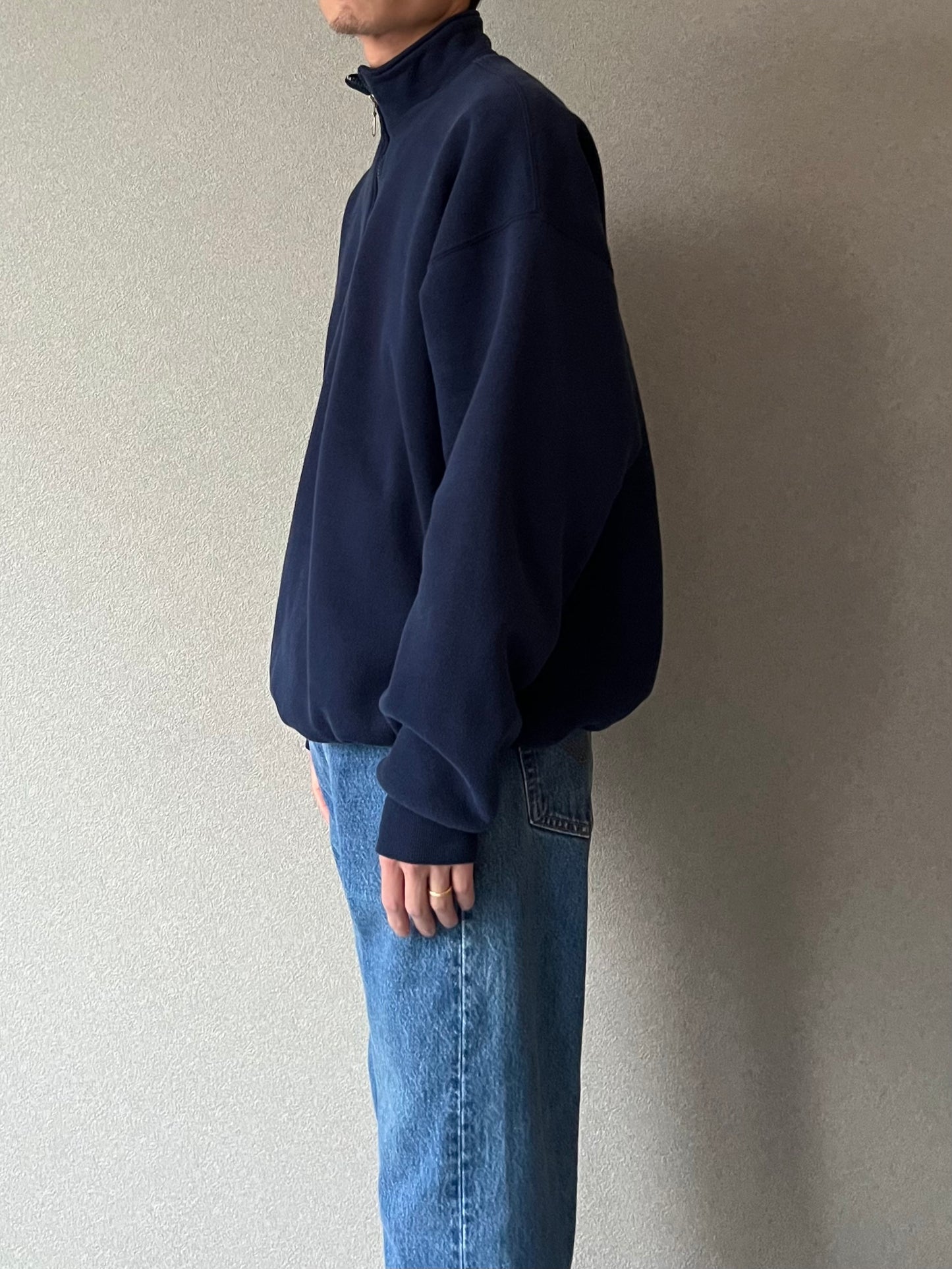 90's RUSSELL half zip sweater “Made in USA”