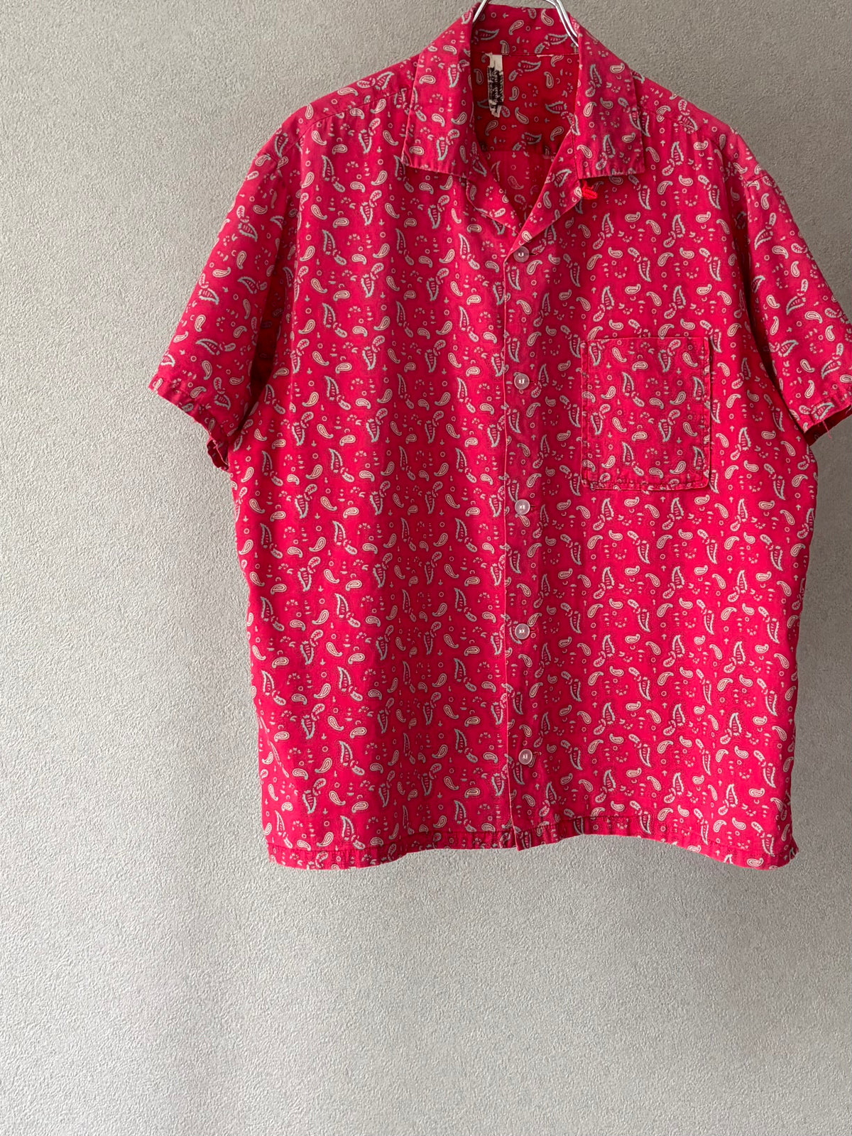 50's〜 VINTAGE open collar shirt “Made in USA”