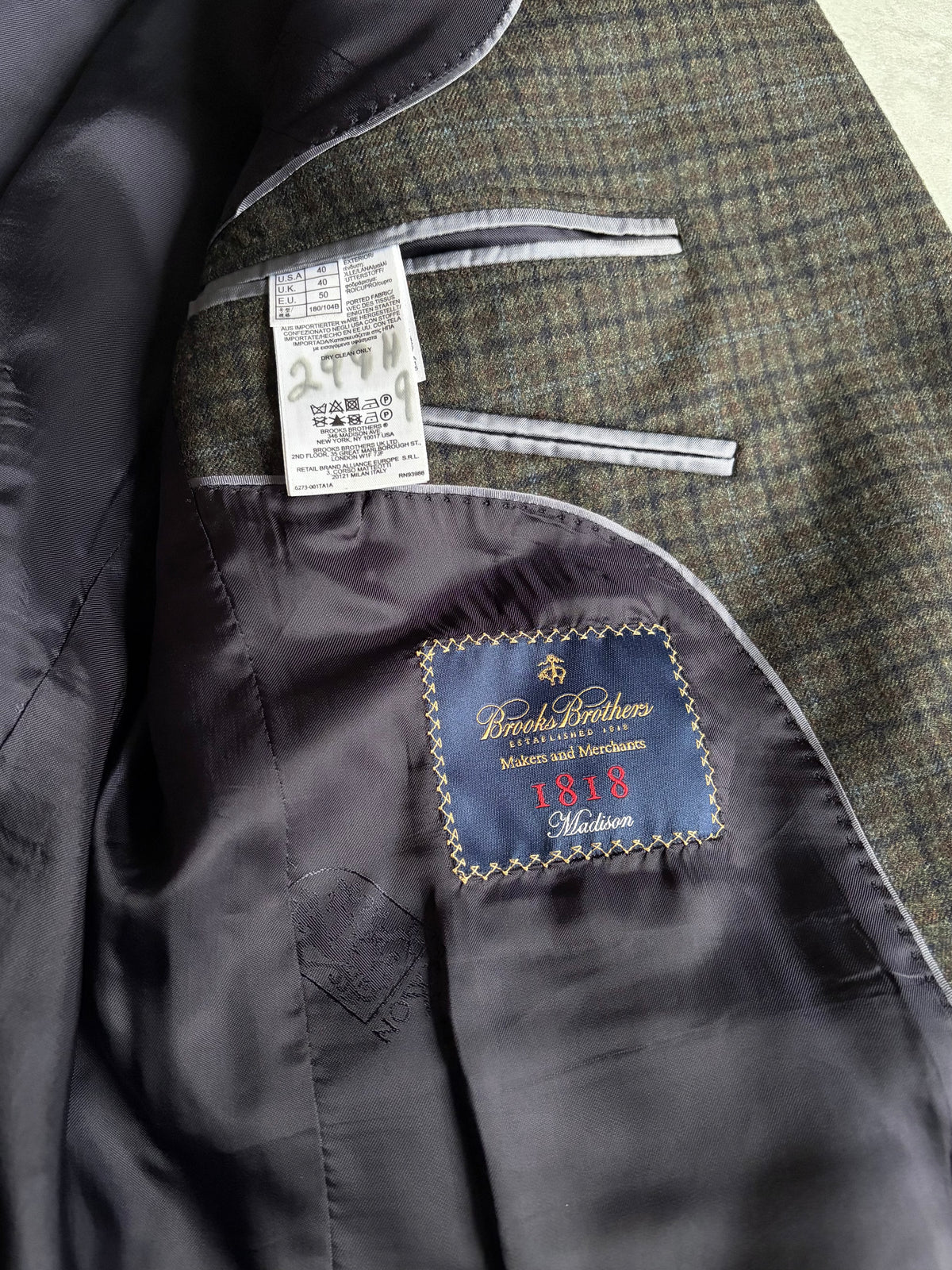 00's Brooks Brothers Makers tailord jacket “Made in USA”