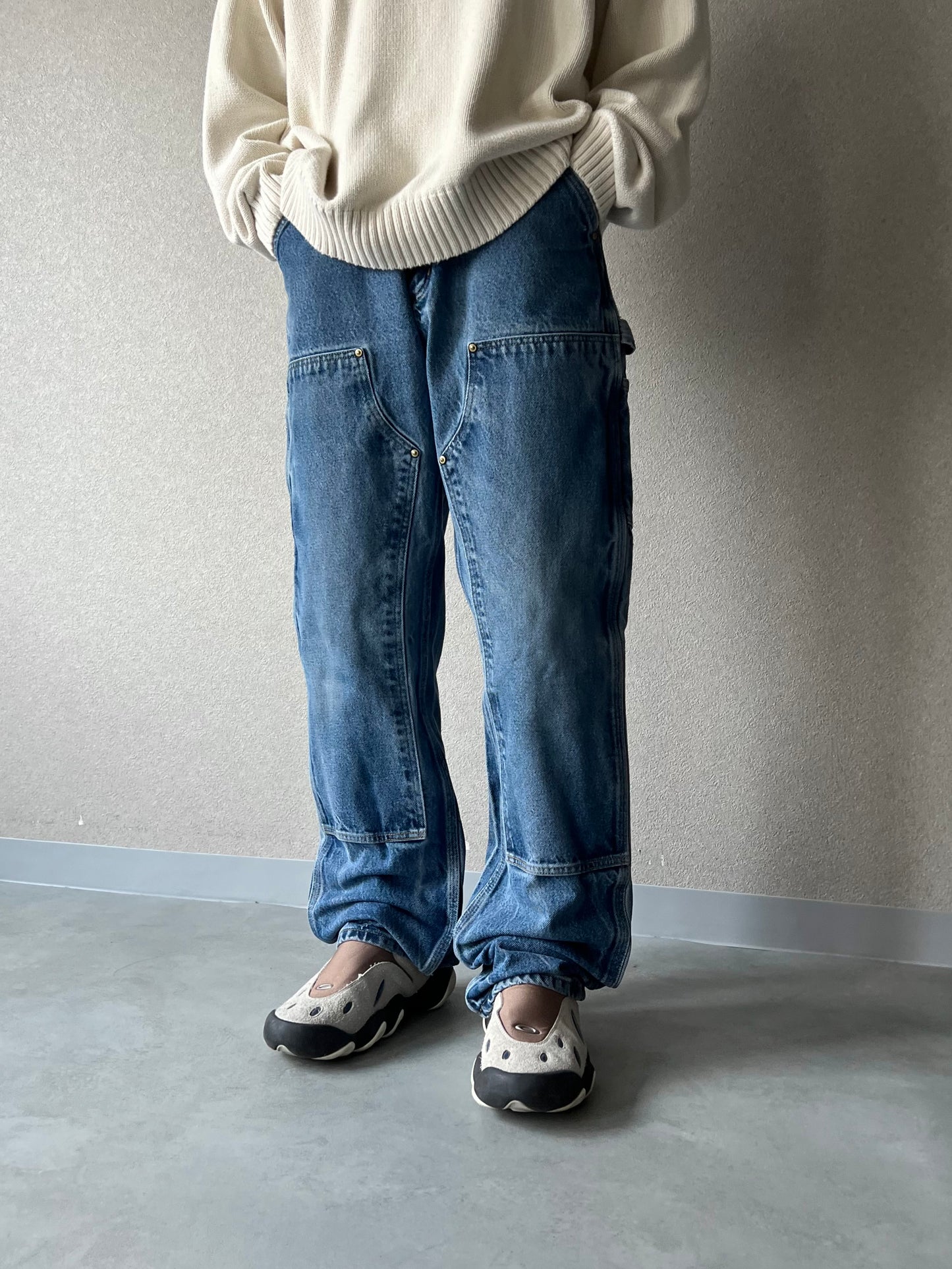 00's carhartt denim double knee  painter pants