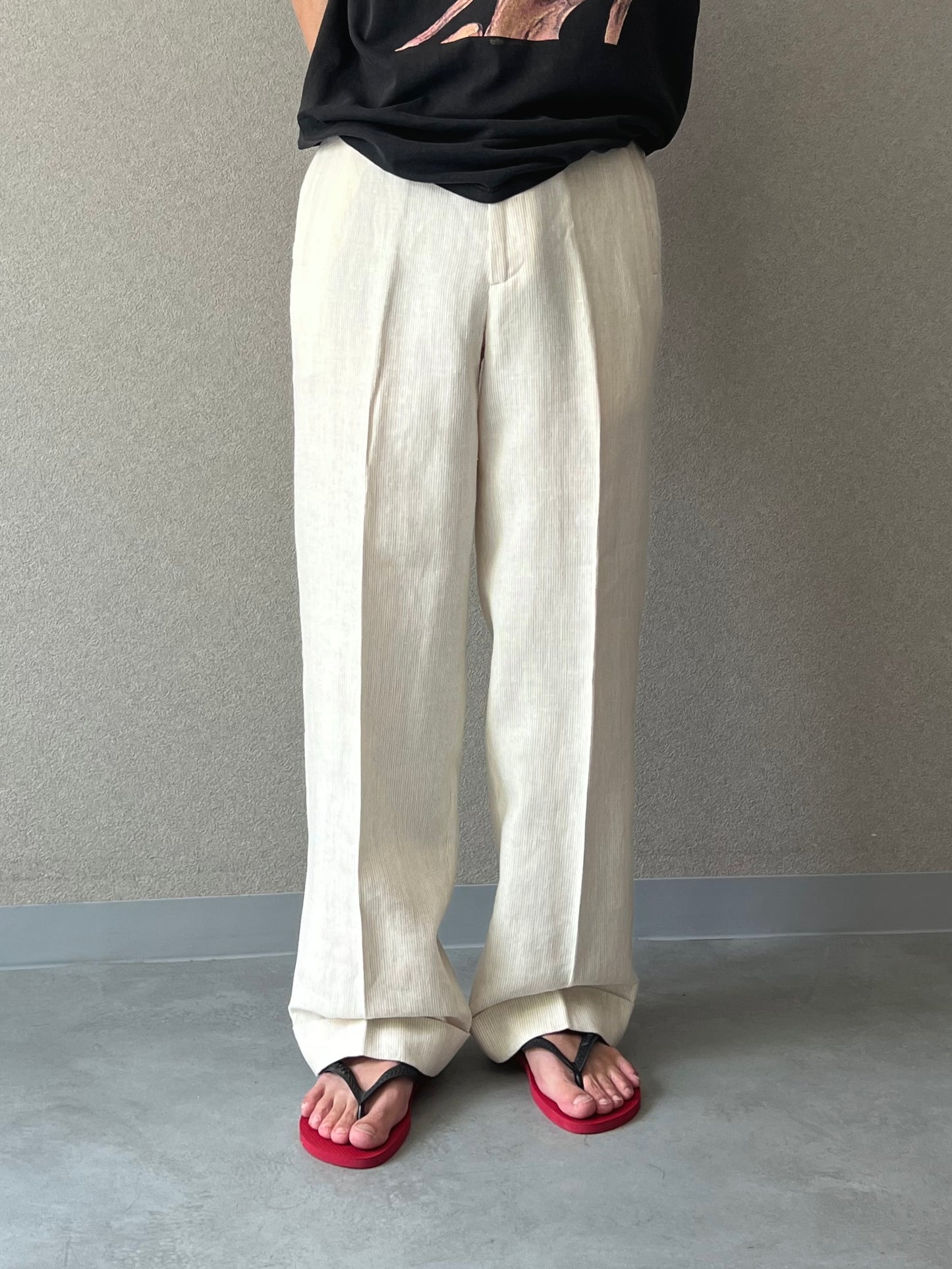 90's zanella linen slacks “Made in ITALY”