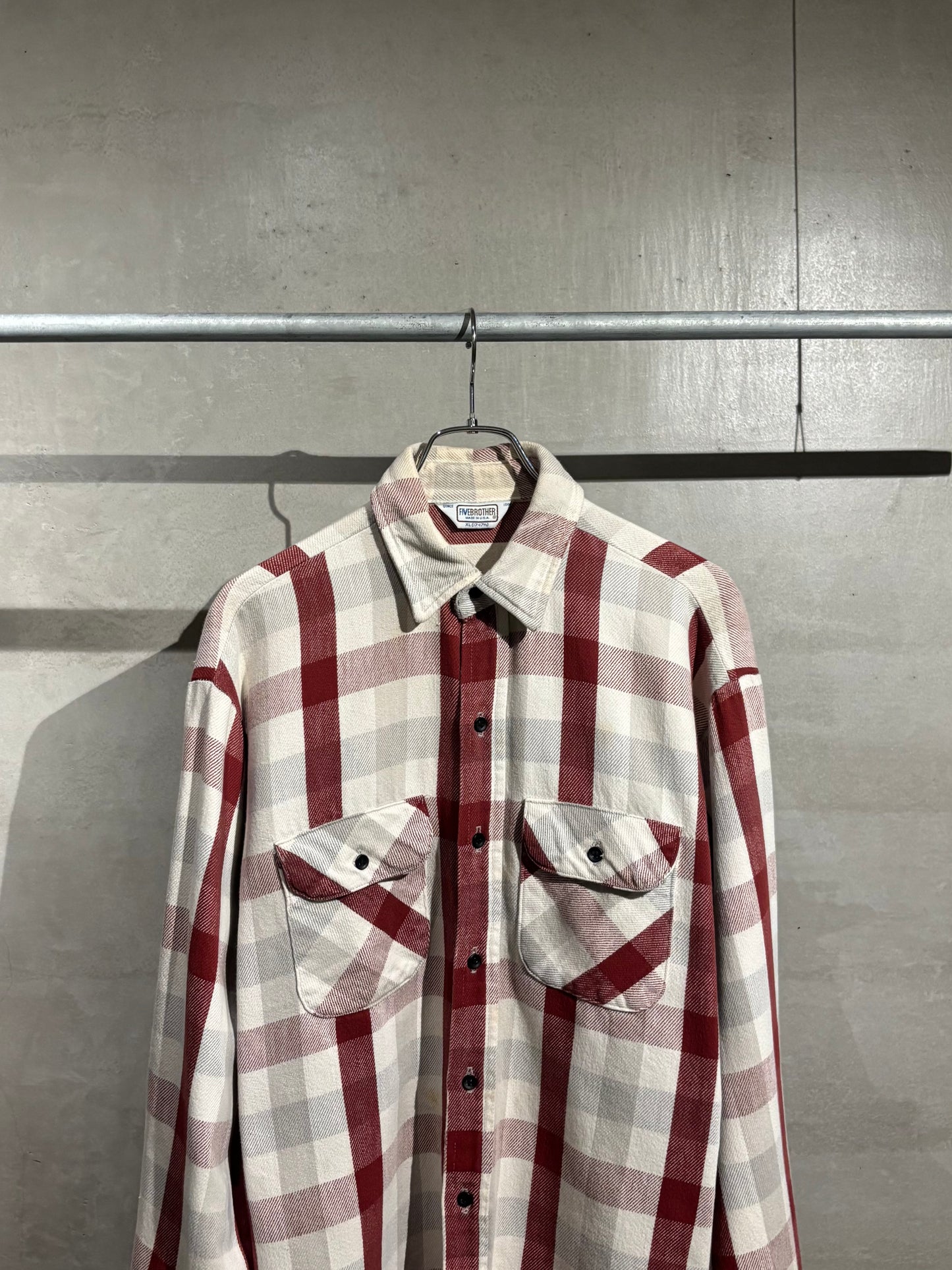 70's〜 FIVE BROTHER flannel shirt “Made in USA”