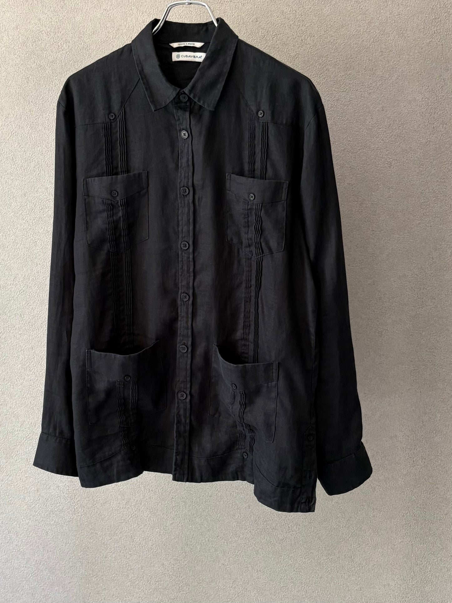 00's CUBAVERA linen guayabera shirt
