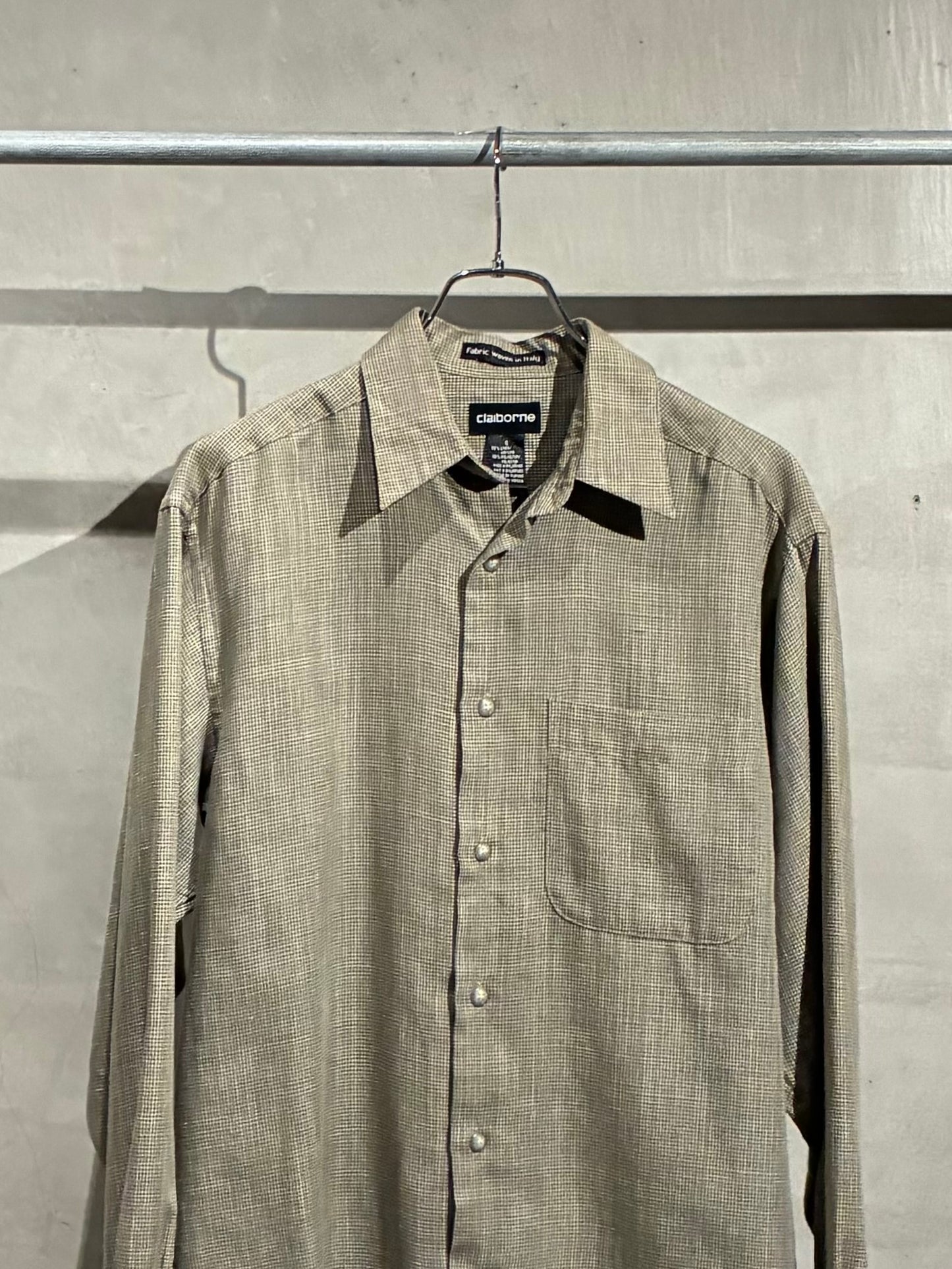 00's claiborne linen shirt