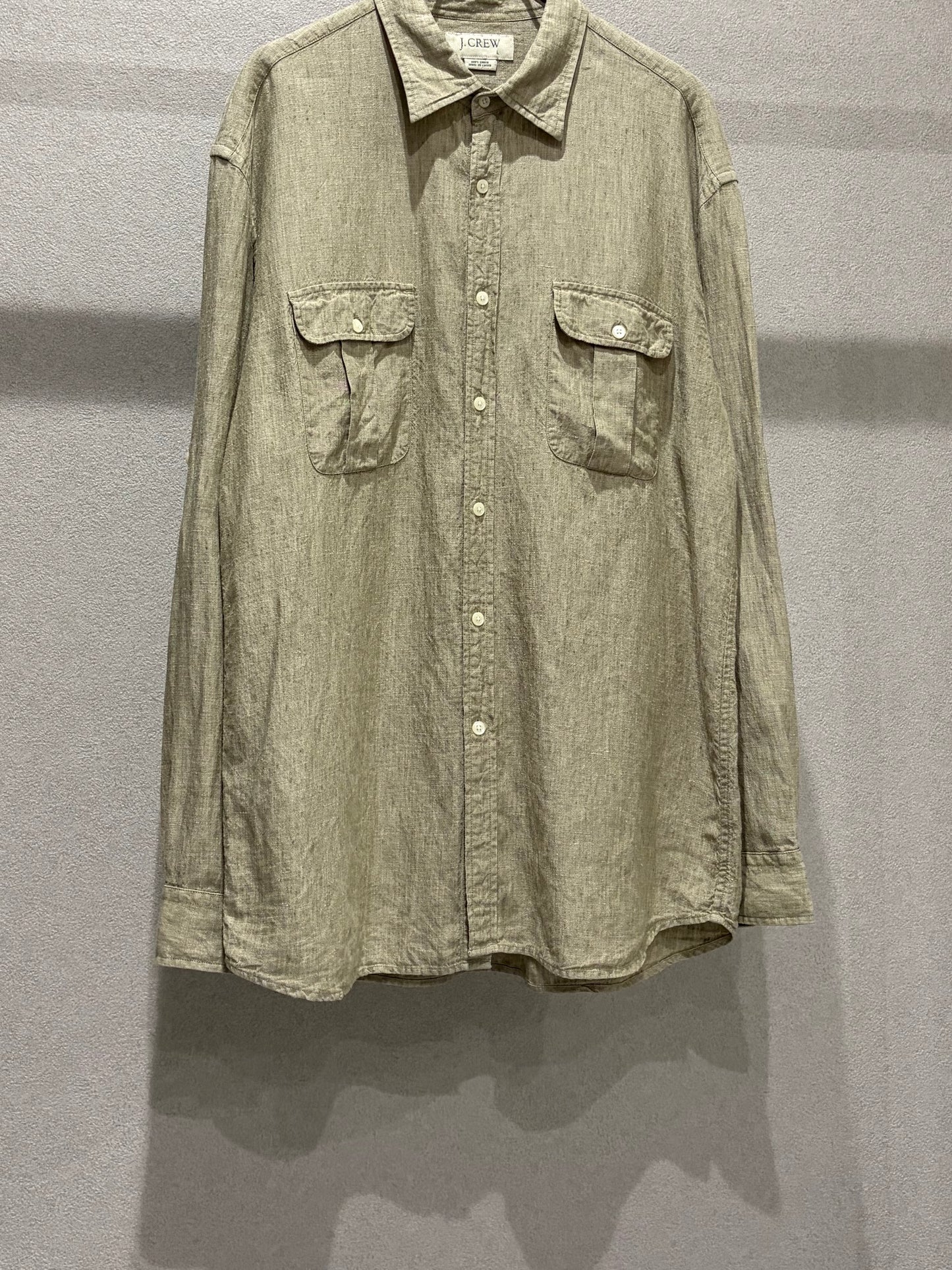 00's J.CREW linen shirt