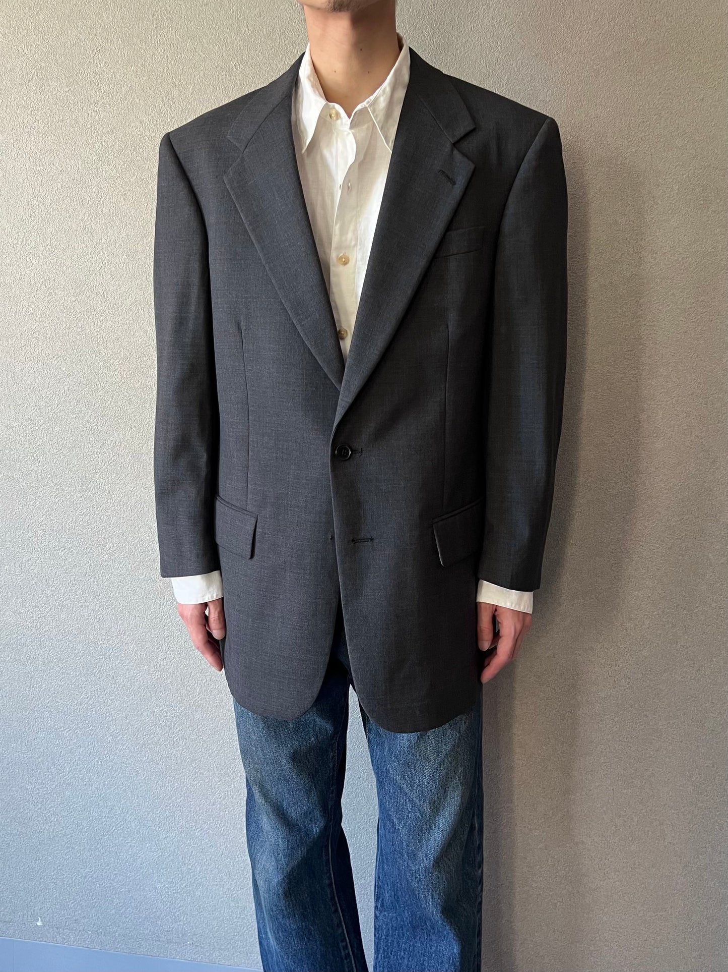 80's Burberrys' wool tailored jacket "Made in USA"