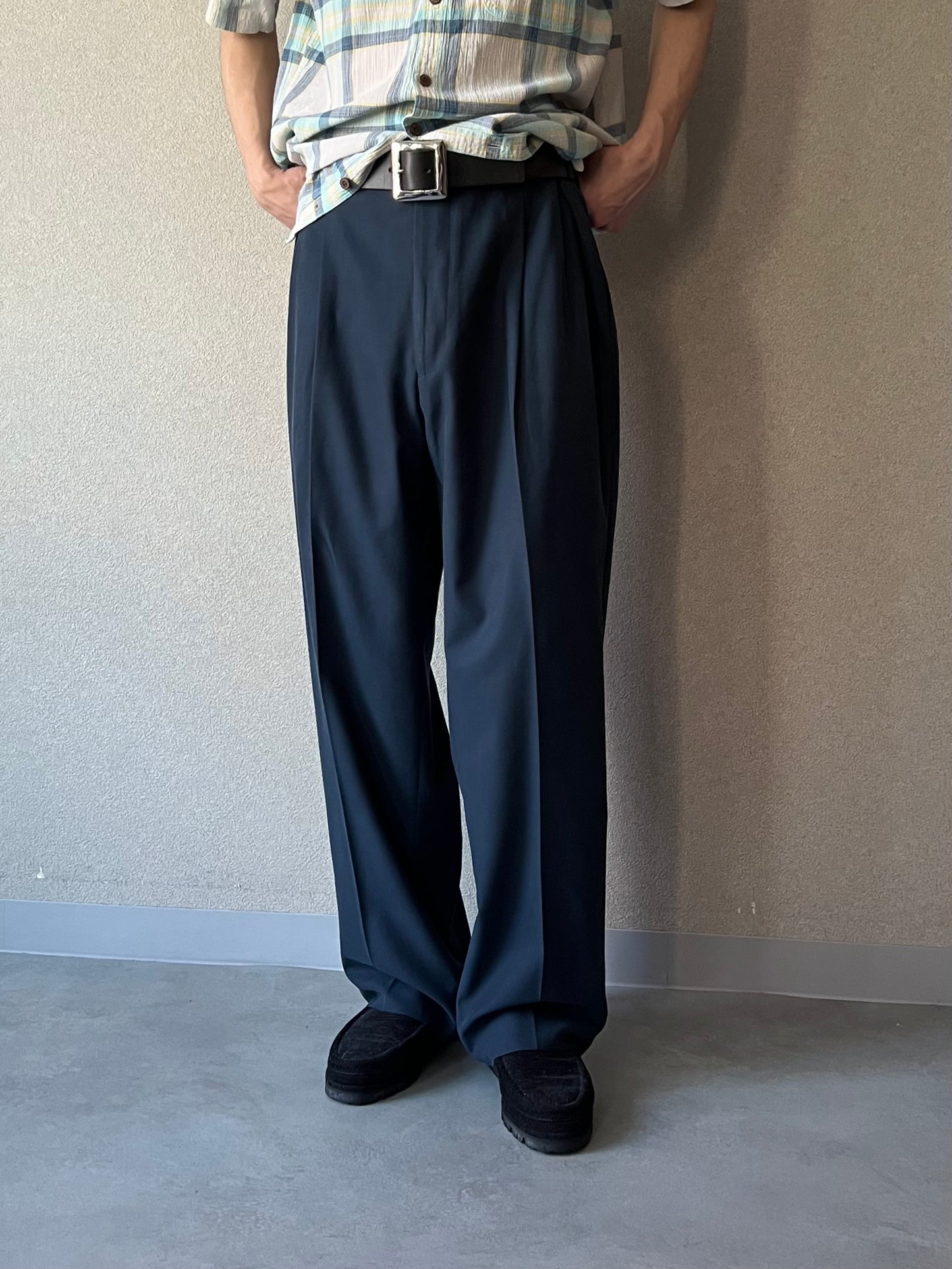 00's Brooks Brothers silk × cotton slacks