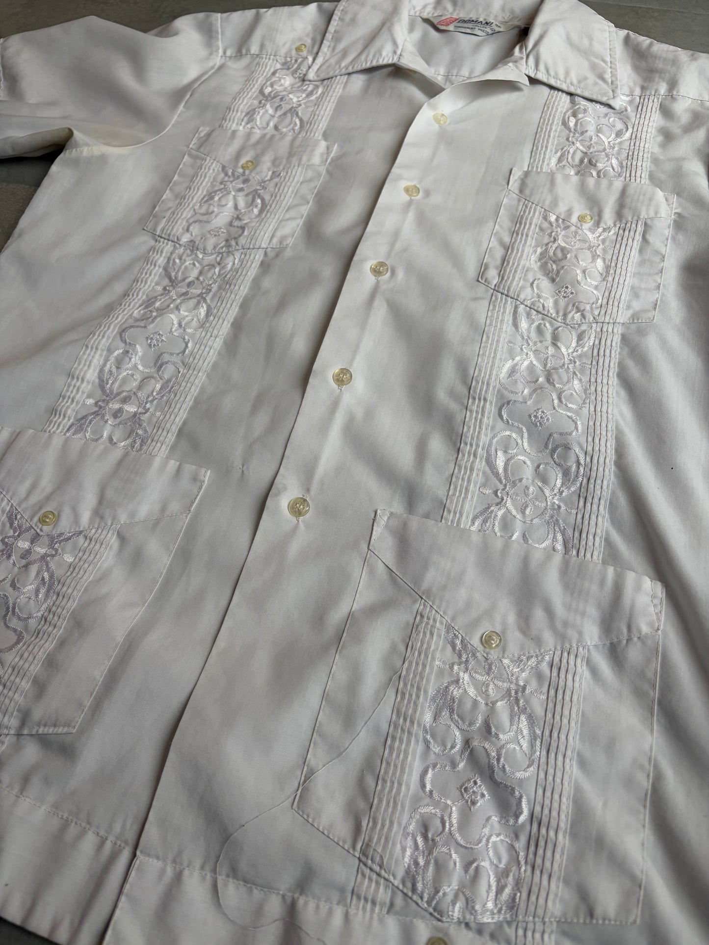 80's ROMANI S/S guayabera shirt