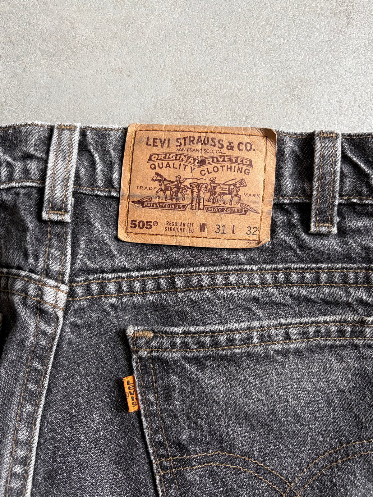 90's Levi's 505 denim pants “Yarn dyed”