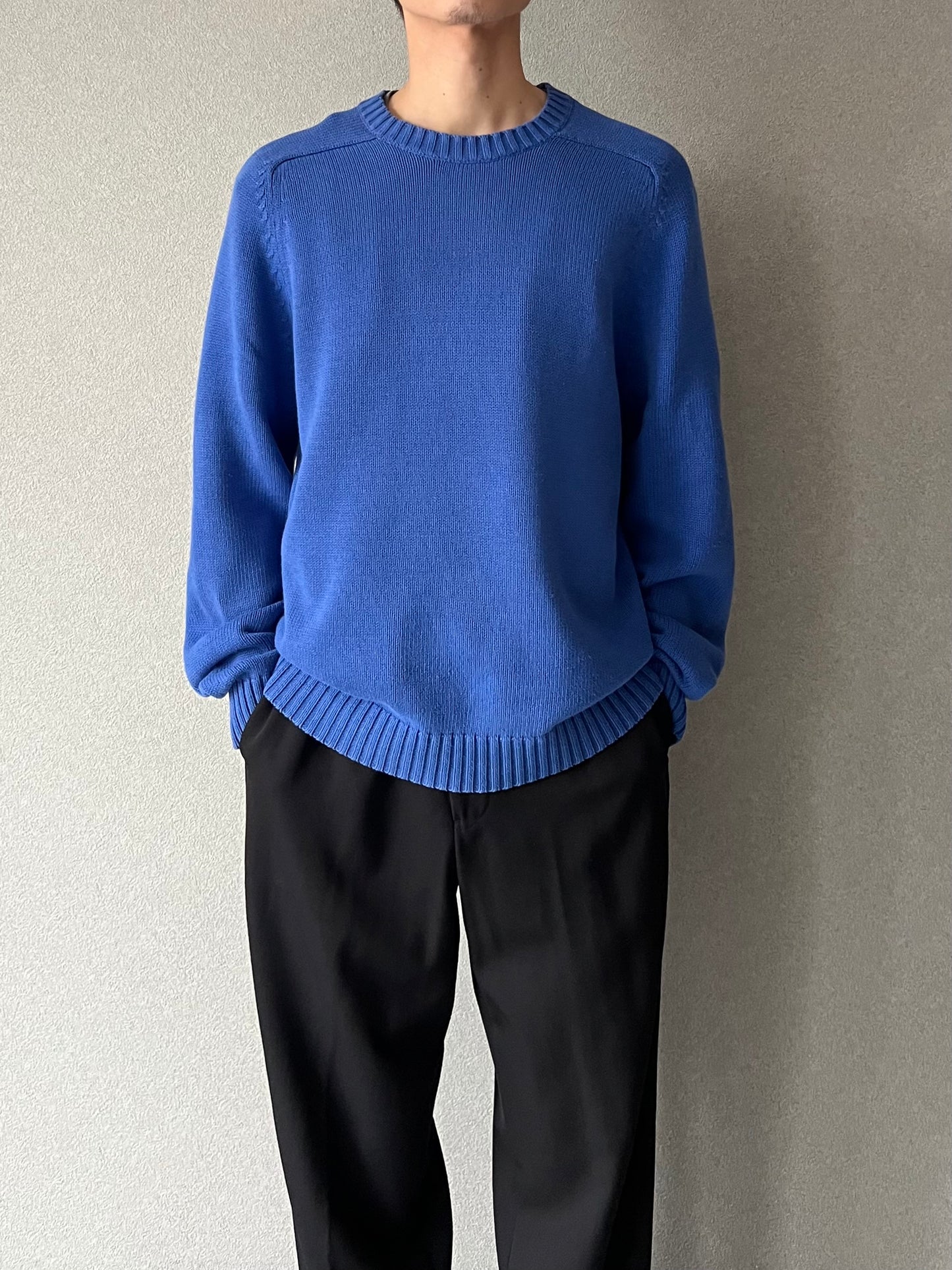 00's LANDS' END cotton knit sweater