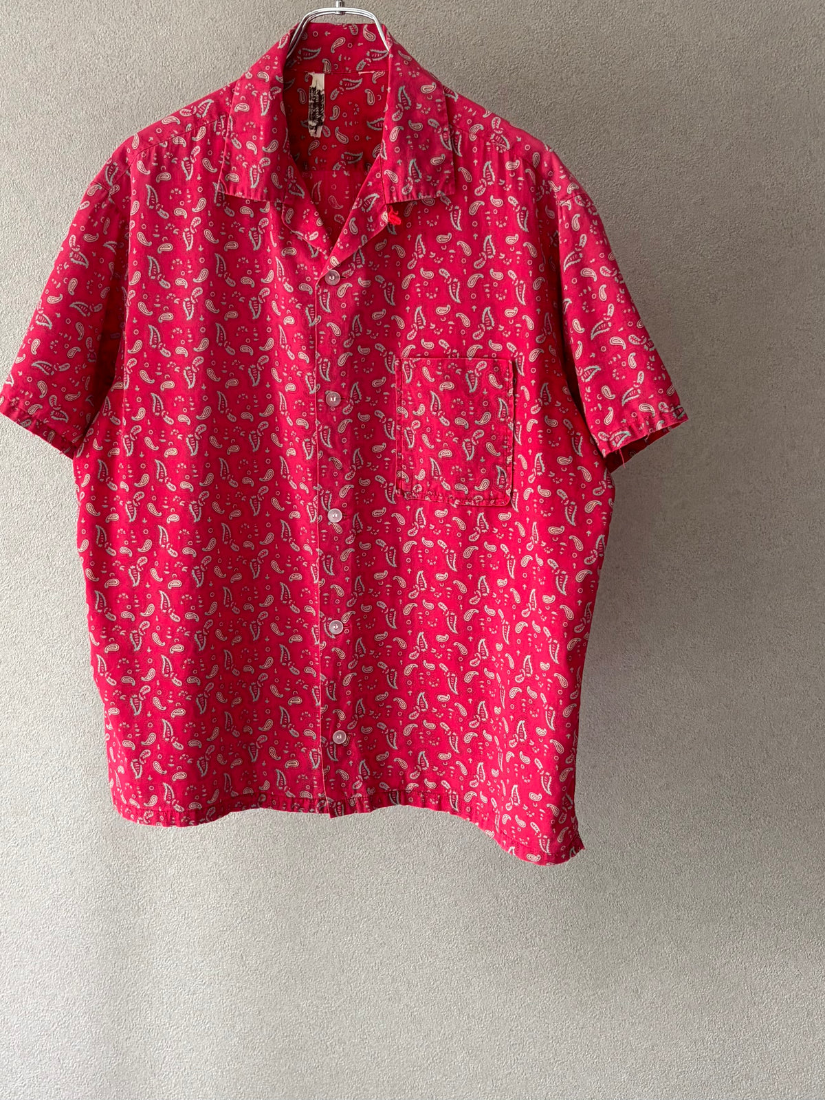 50's〜 VINTAGE open collar shirt “Made in USA”
