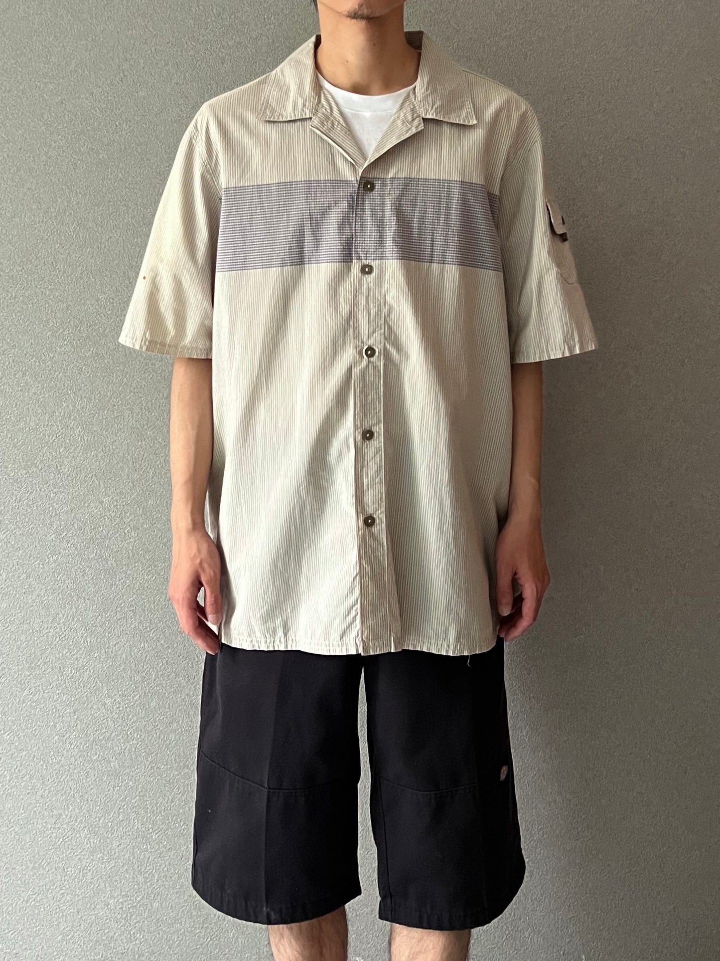 00's Levi's silverTab open collar shirt