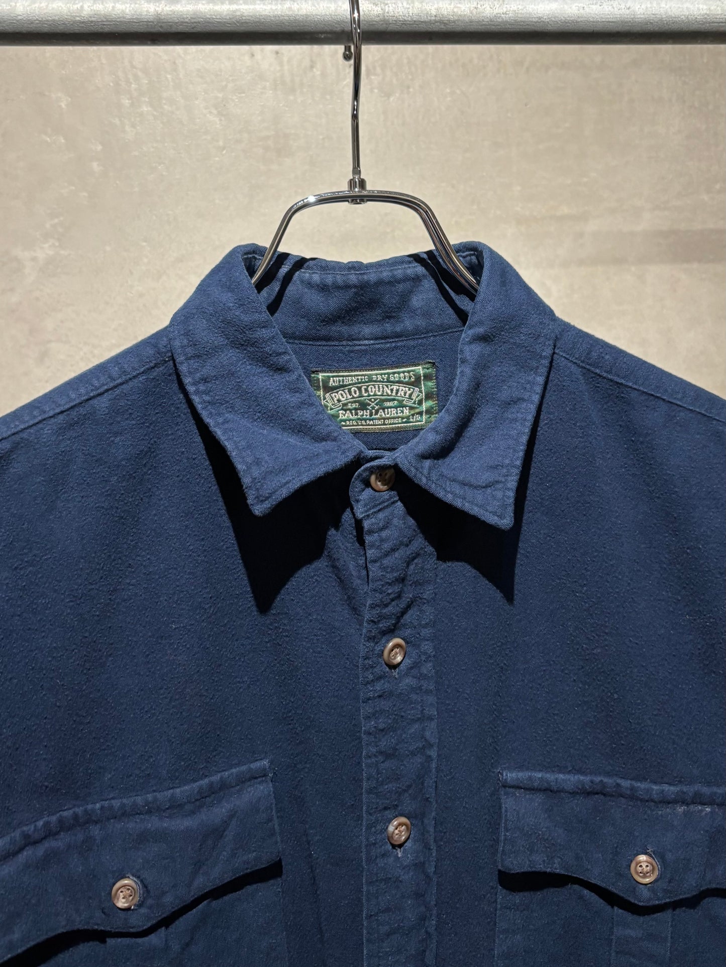 80's〜 POLO COUNTRY chamois cloth shirt