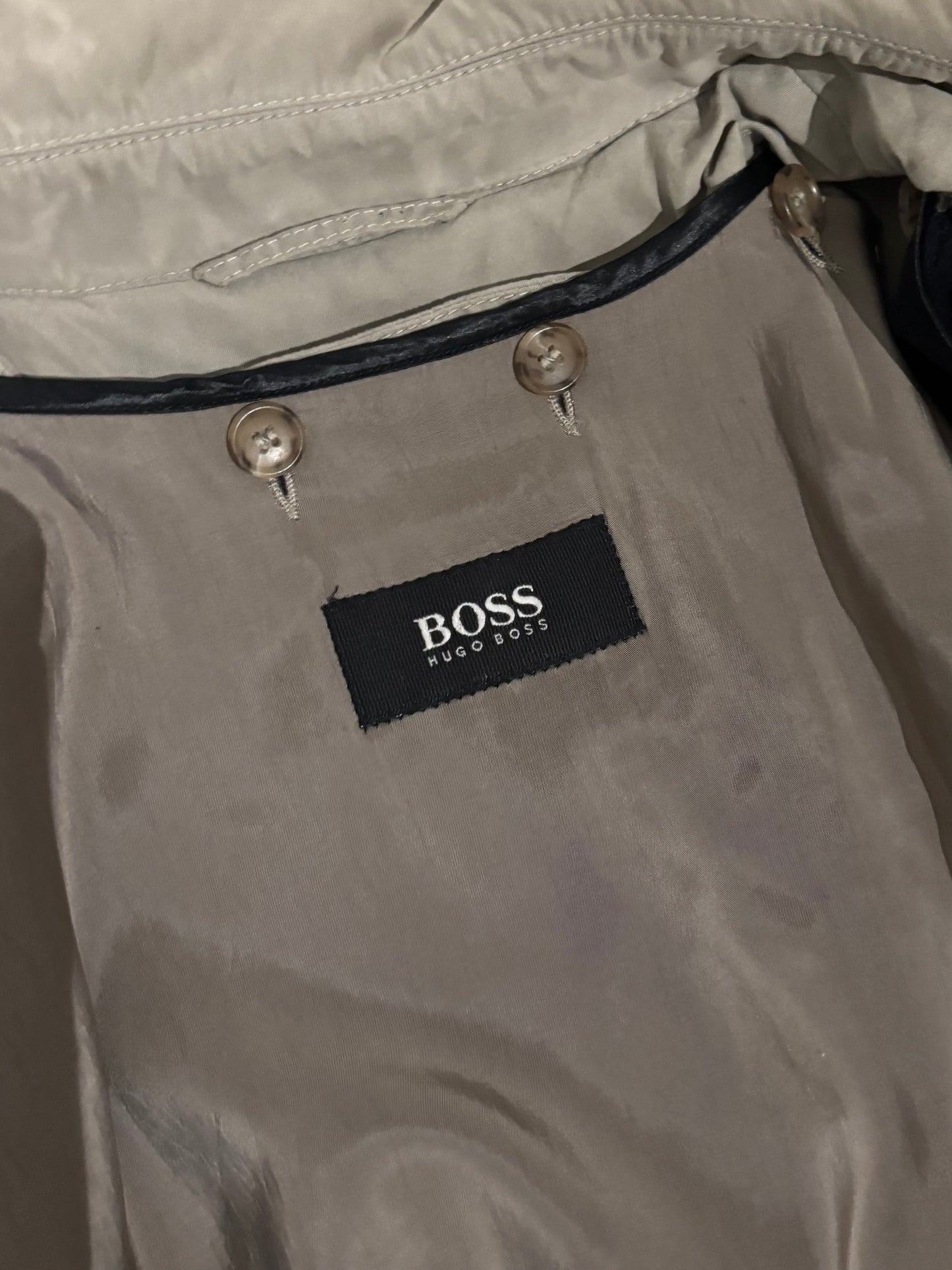 90's HUGO BOSS balmacaan coat